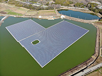 神戸市 拍子ヶ池 フロート太陽光設備